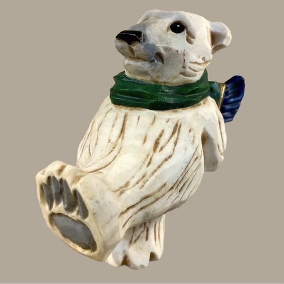 Retired Hand Painted Vtg 2001 David Frykman Polar Bear Figurine #DF2053 "Tundra" - Picture 4 of 9
